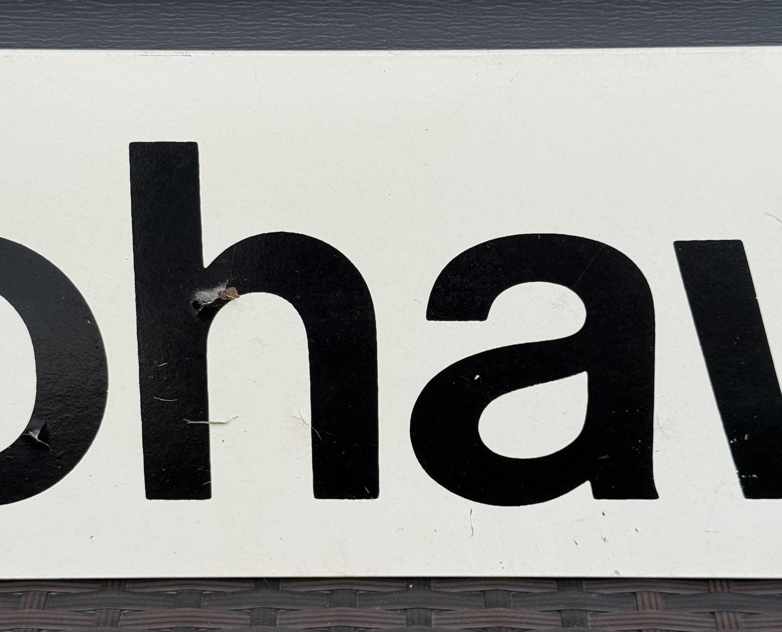 Vintage 1960s Mohawk Carpet Wood Advertising Store Display Sign 60×8 Rare