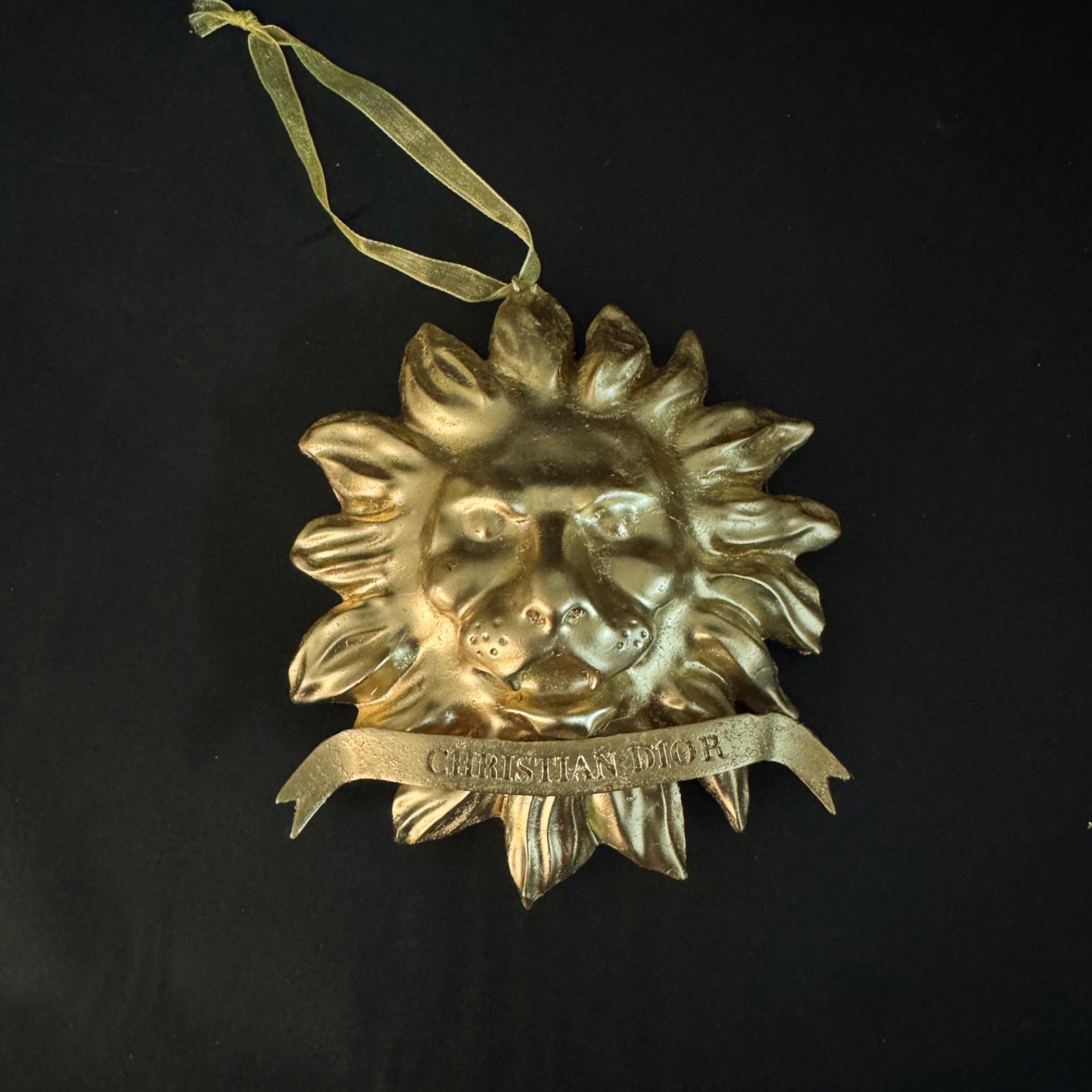 Rare Dior Baroque Style Hanging Lion Head Window Display / Art Decoration 1 pc.
