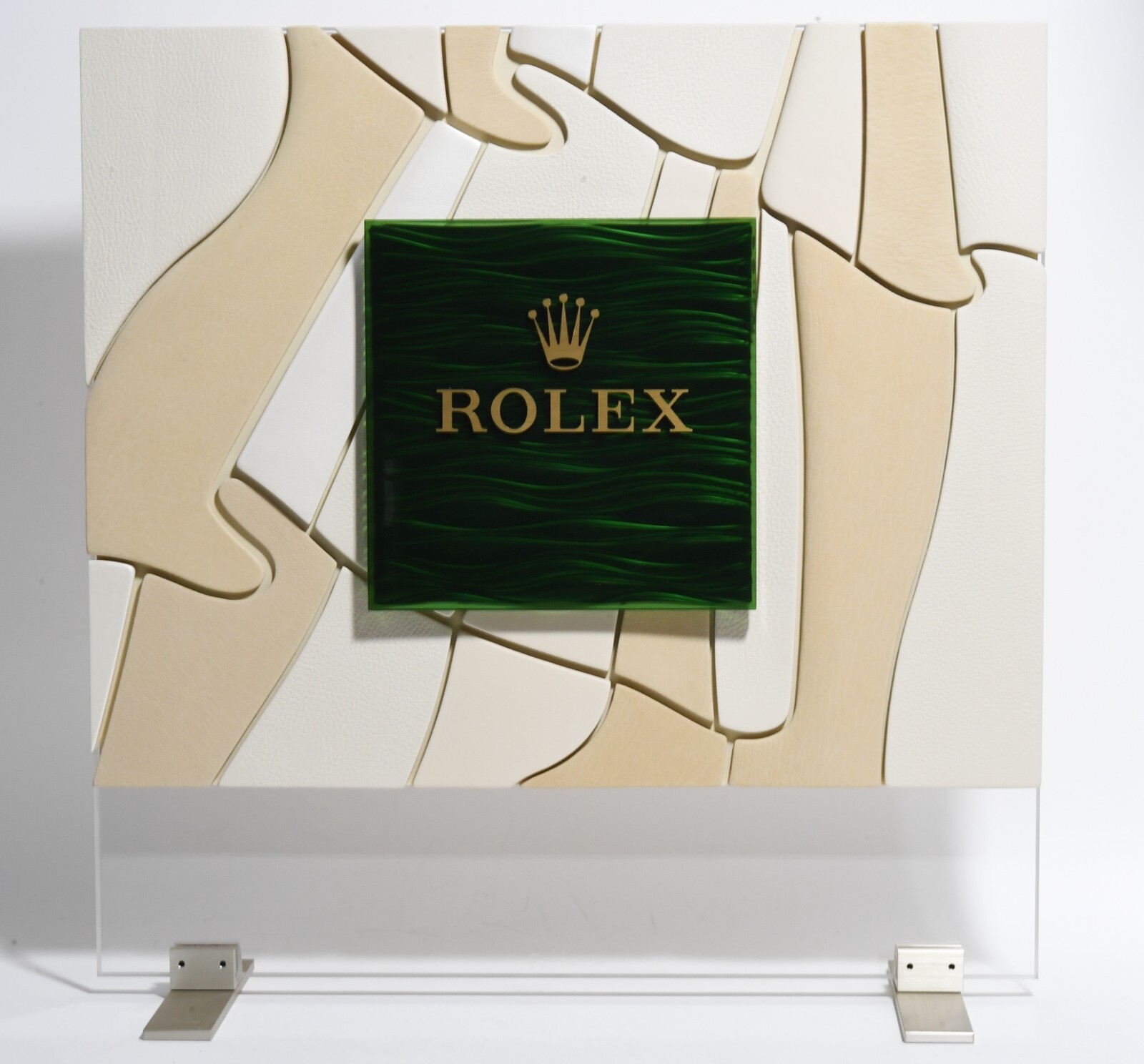 Genuine Rolex Large Leather Display 19.5×19.5 Inches with Original Box from 2013