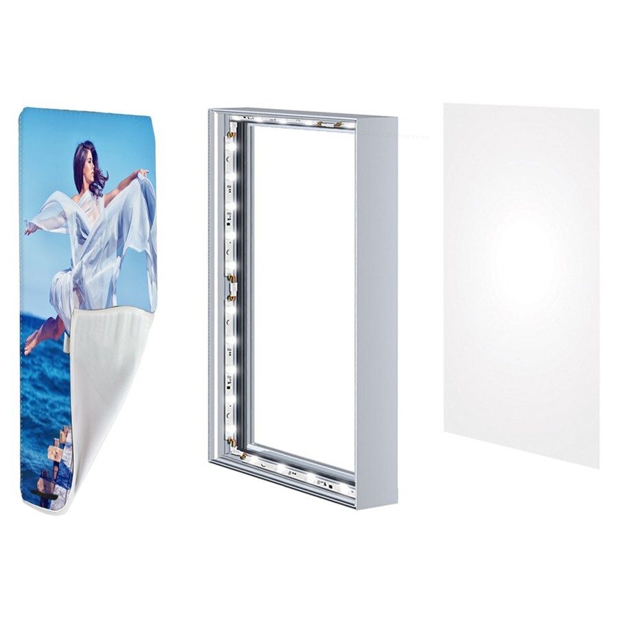 3ft x 4ft Led Light Box Custom Frameless Advertising Fabric Lightbox for Shop