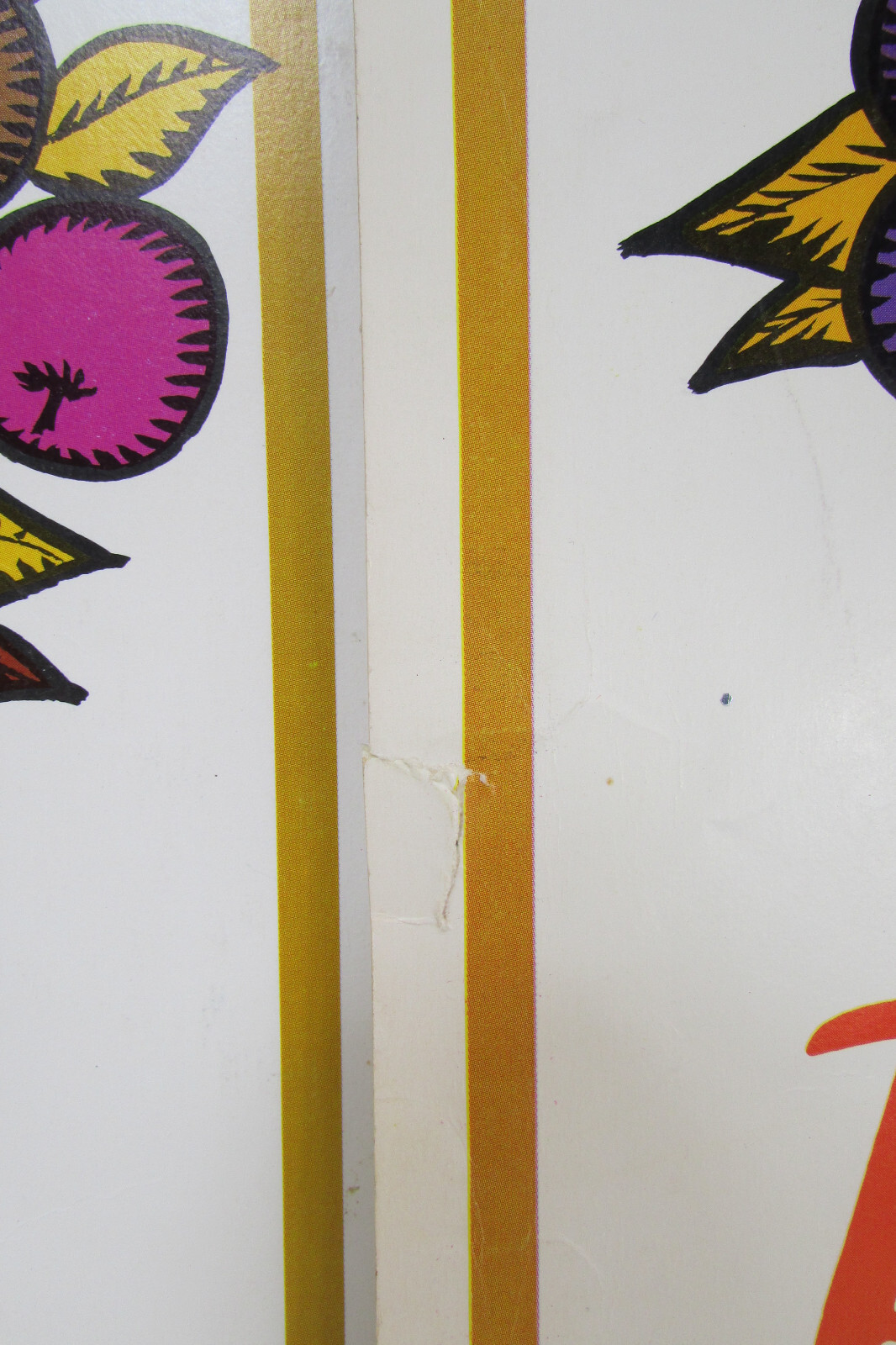2 Vintage Grocery Store Fall Harvest Advertising Display Sale Sign Double Sided