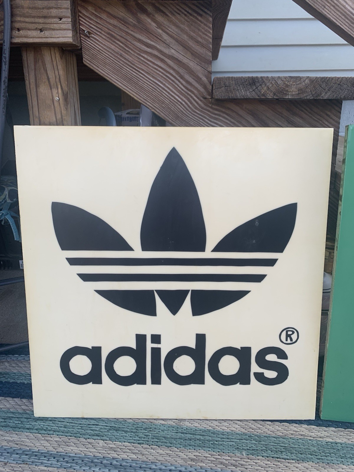 Vintage Foot Locker Adidas Wall Hanging/Display Signs 24×24