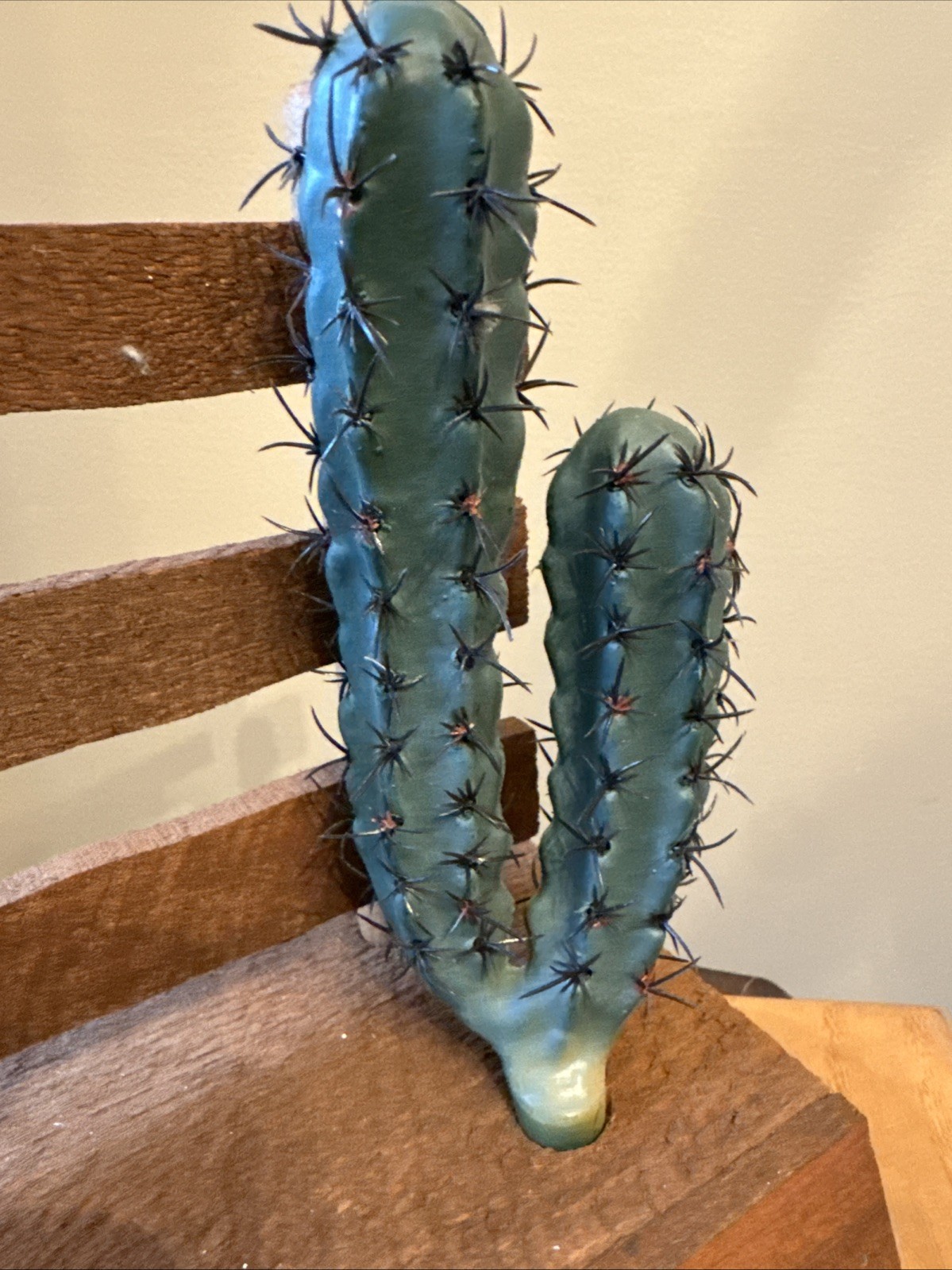 Vintage Guess Kids Store Display Wood Fence With Cactus Western