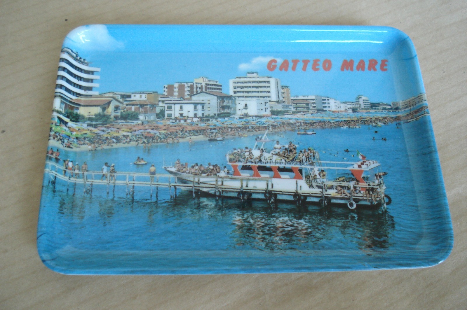 CATTEO SEA ASHTRAY HOTEL HOTEL BEACH BOAT 1960s