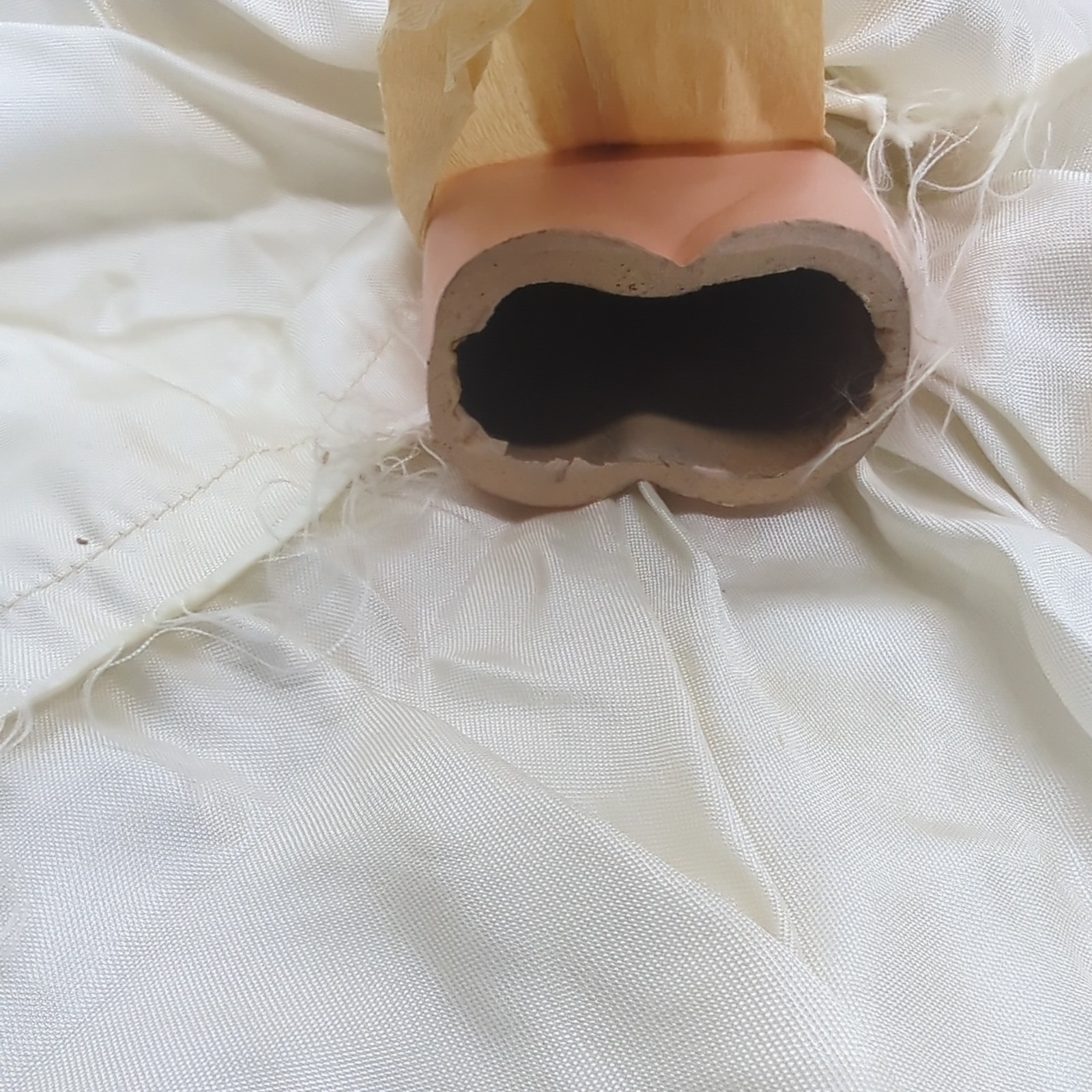 Vintage Countertop Display Bride Mannequin Wedding Dress Advertising NO BASE