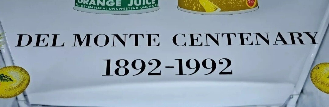 ADVERTISING MIRROR SIGN FRAME-MONTE JUICES-CENTENARY 1892-1992-OLD