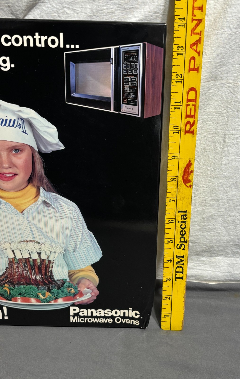 1970s PANASONIC GENIUS II Microwave STORE DISPLAY Advertising SHINING GRADY GIRL