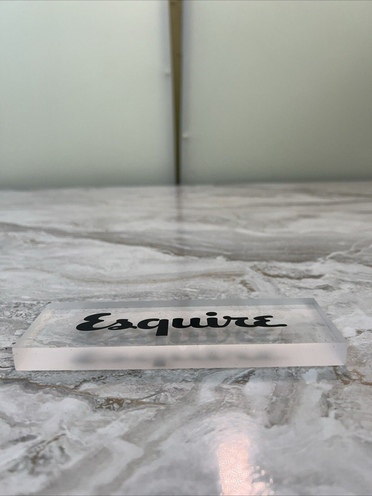 Esquire Store Display Promo Clear