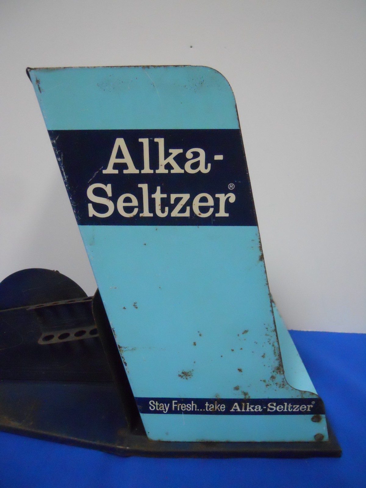 Vintage ALKA-SELTZER Counter Display w Tape Dispenser General/Country/Drug Store