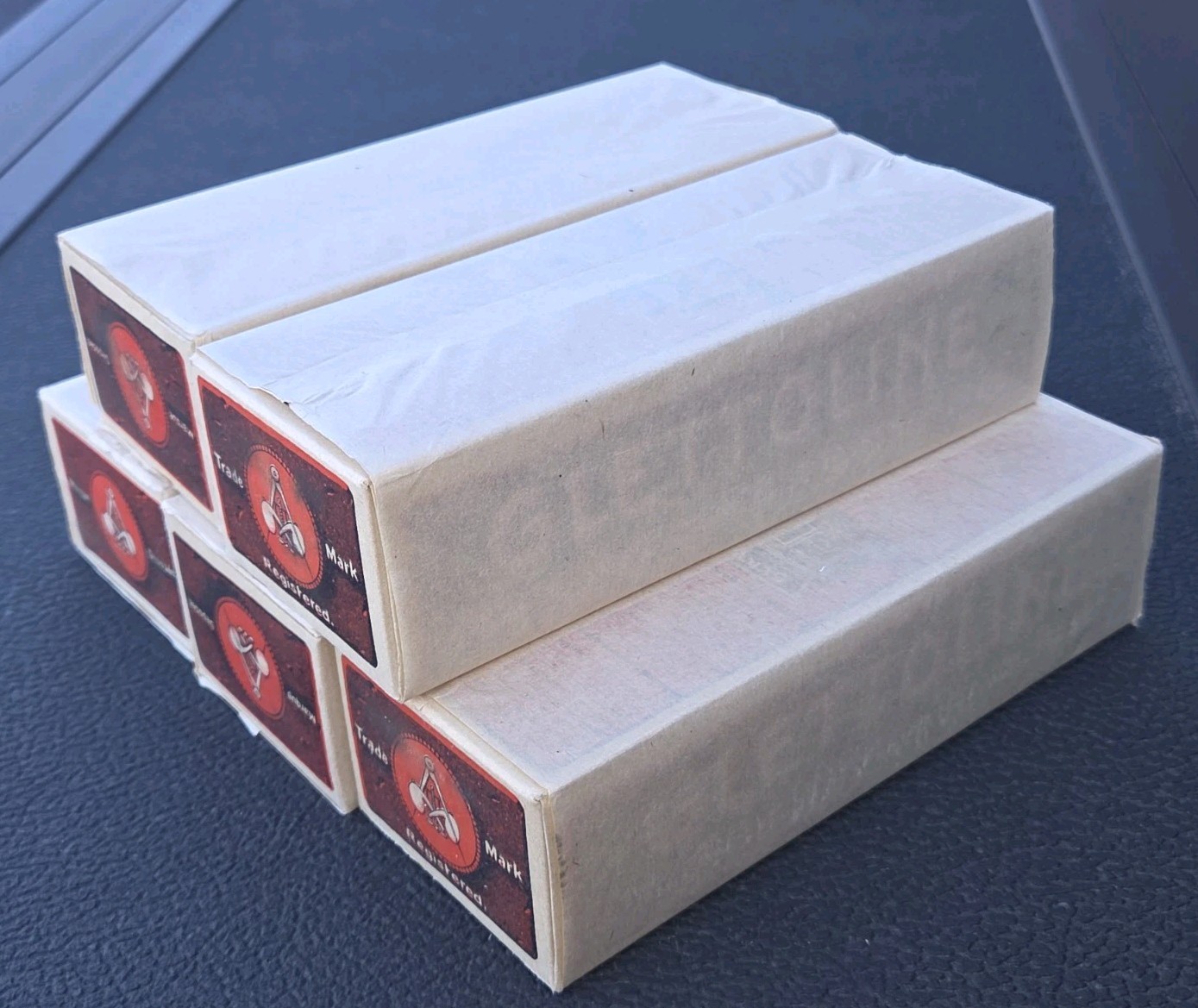 5 CASE Lot 12 Per Case! Antique 1910 GLATTOLIN NOS Wax Collar Remedy Display NEW