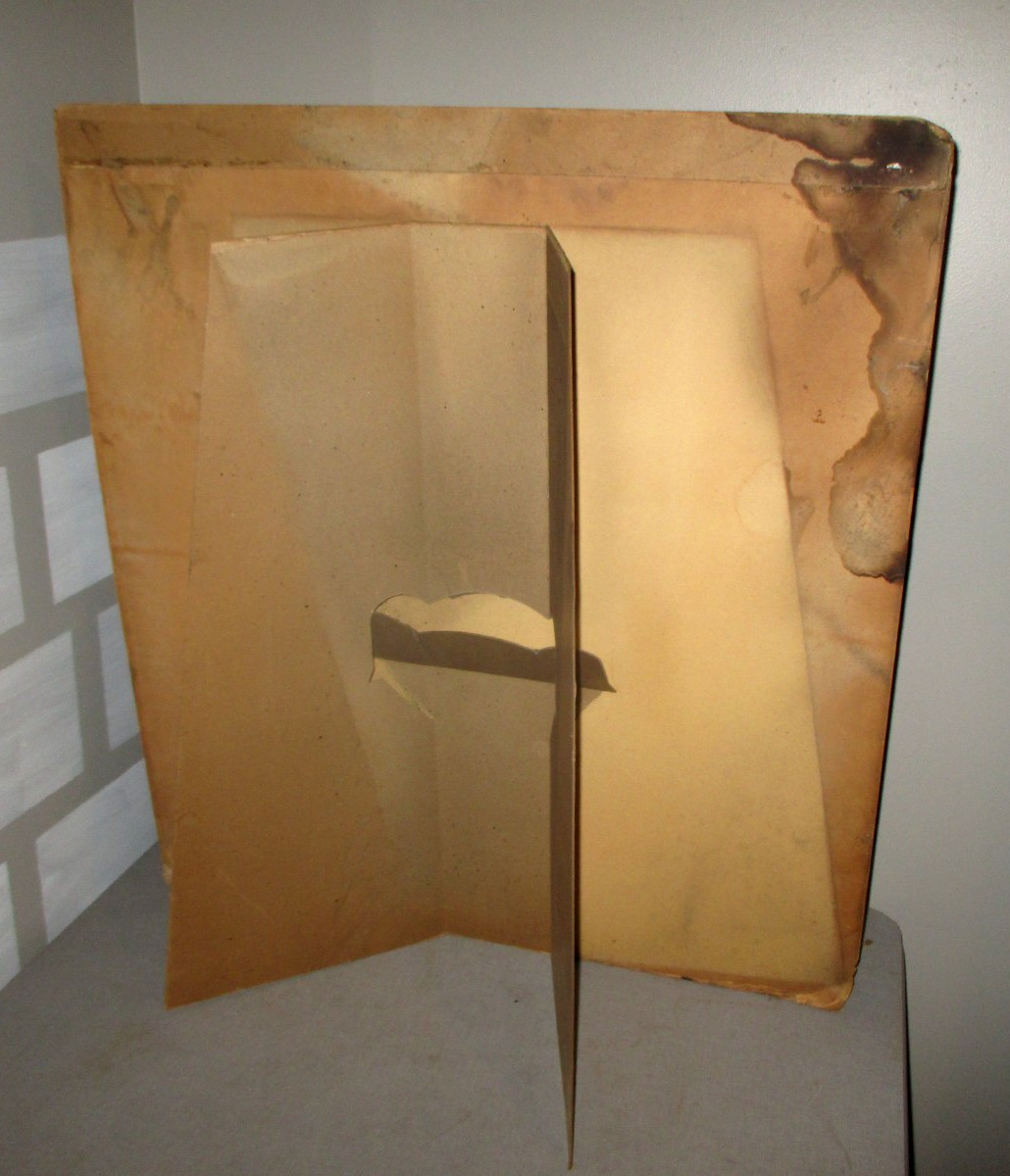 1920’S STORE DISPLAY SIGN-EASEL BACK-CHILDRENS HICKORY GARTERS 32″ CLOTHING