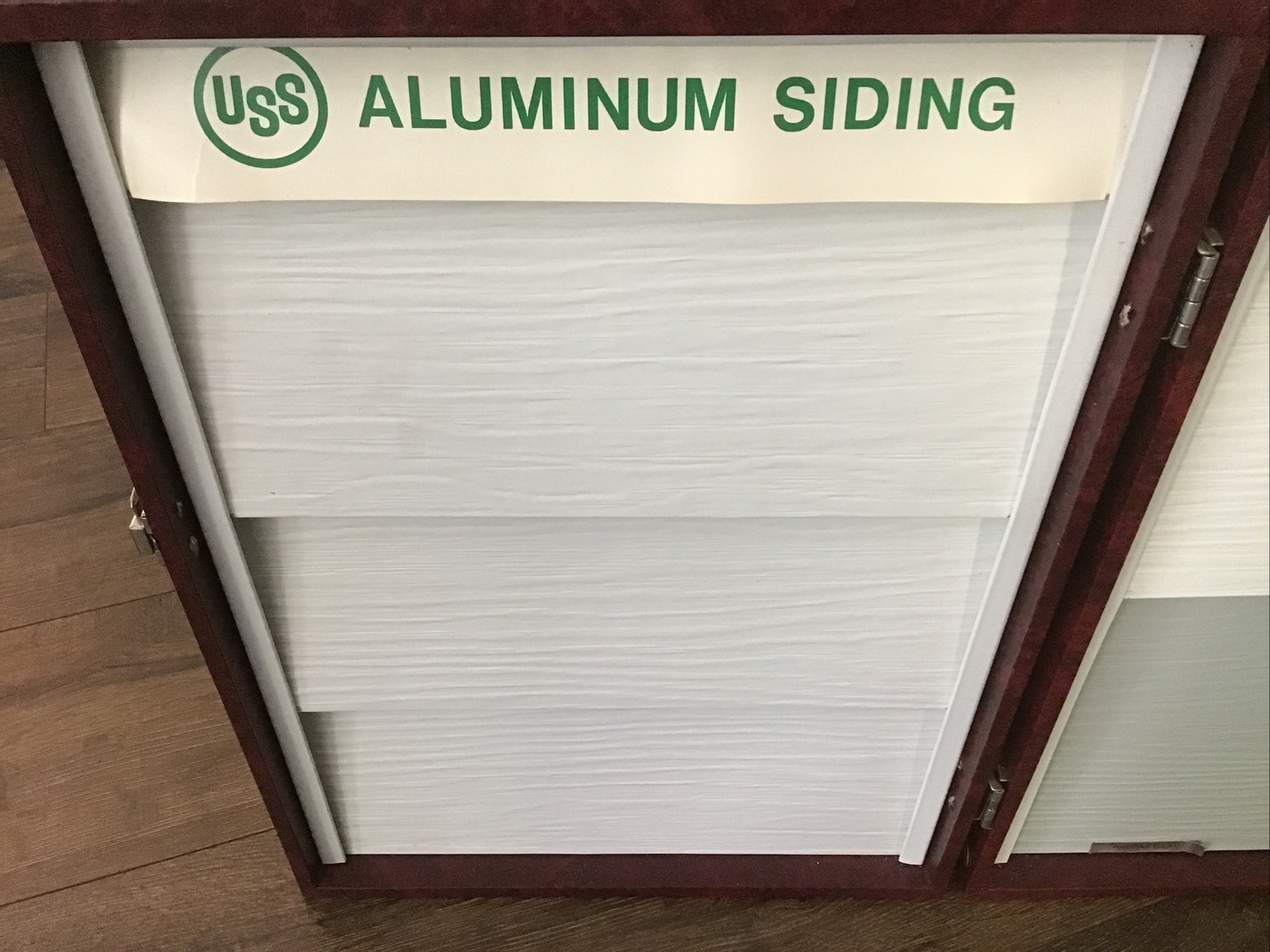 Vintage USS US Steel Aluminum Siding Briar-Cut Salesman Sample Mid Century