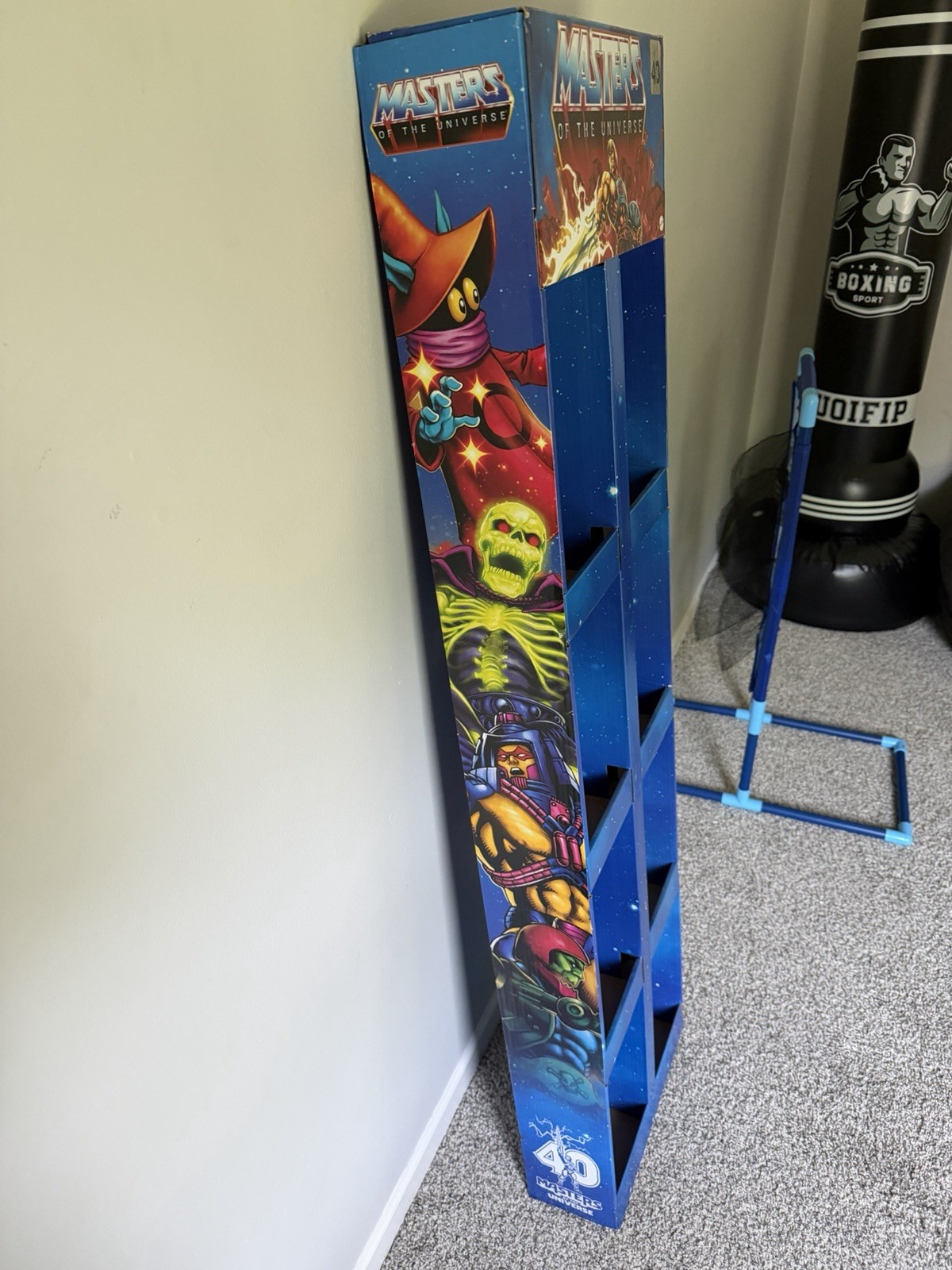 MOTU Eternia with King Grayskull / Moaty and 40th Display Box for figures.
