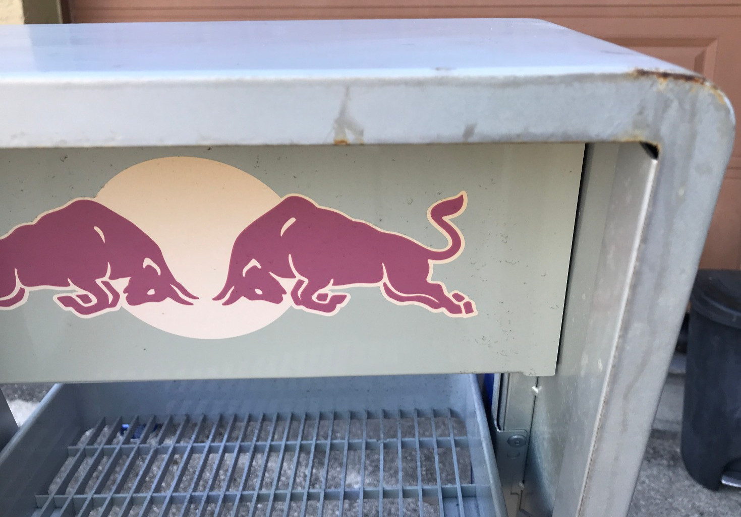 Red Bull Roll Around Shelf Shelves Display Stand UNIQUE Mancave Gameroom Decor