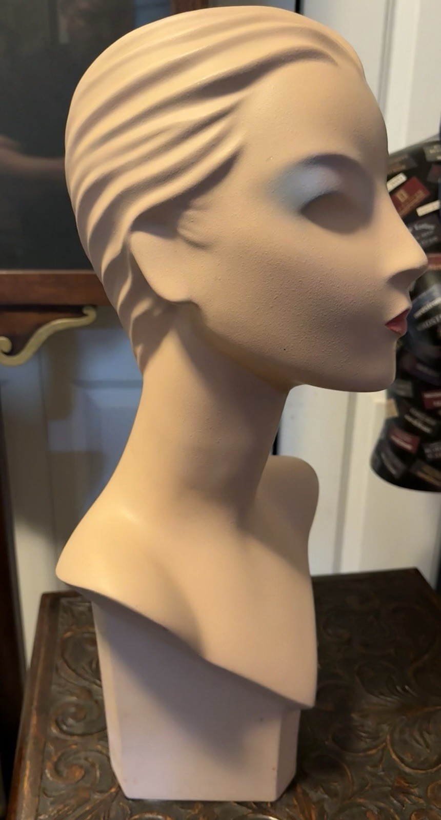 VTG MANNEQUIN Head Bust Hat Sunglass Jewelry Display By HINDSGAUL Denmark Nagel