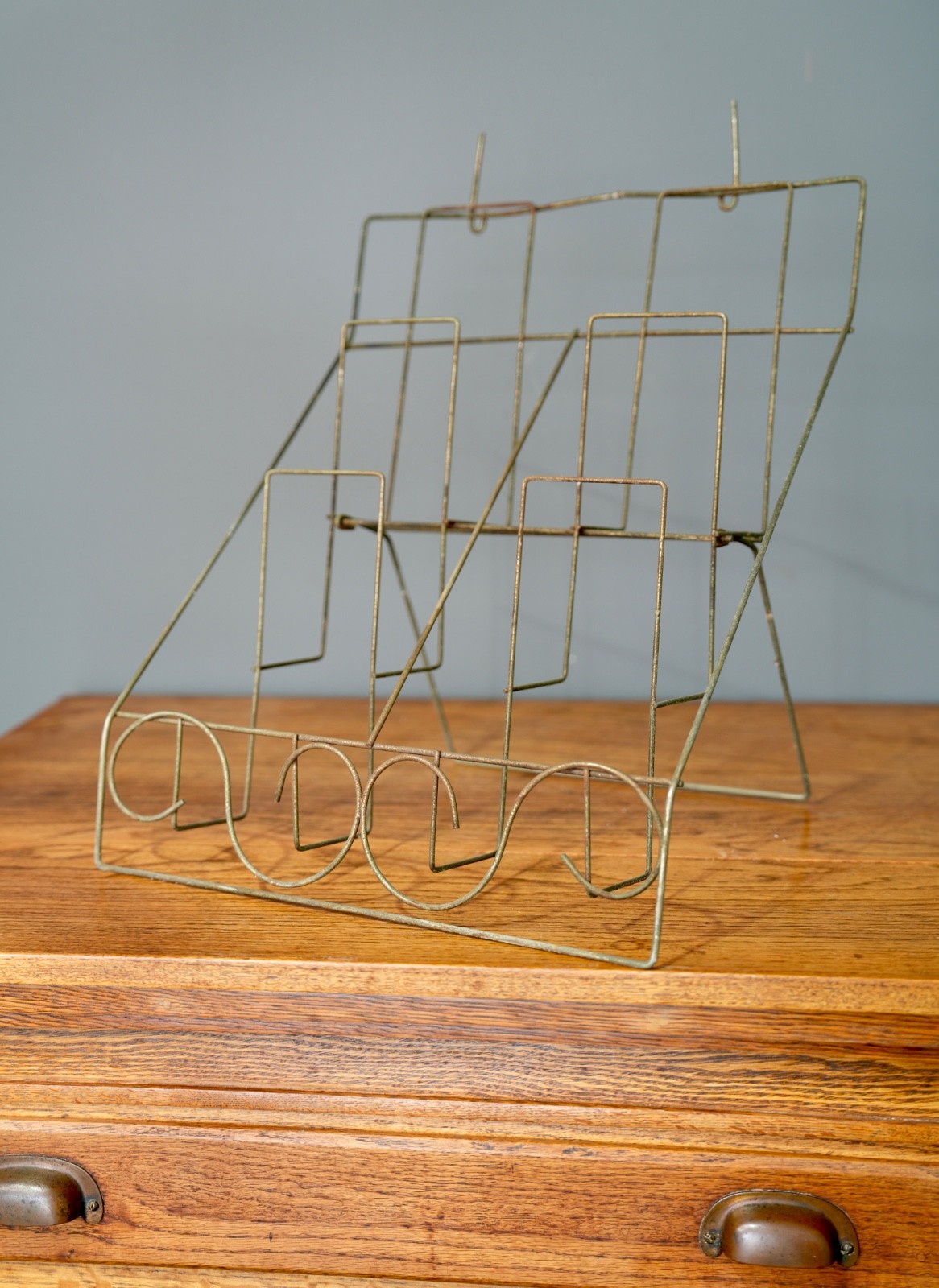 Antique Store Counter Display Rack Art Deco Stand Greeting Cards Vintage