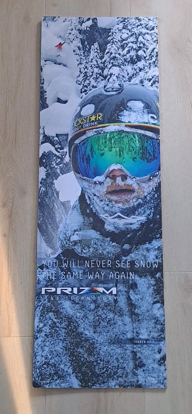 Oakley Prizm Lens Technology Store Magnet Display Poster Tanner Hall Snow