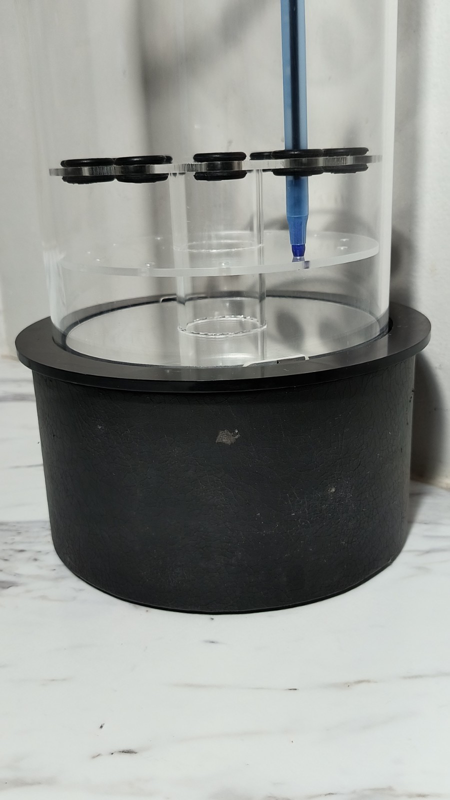 Vintage Quill Pen Holder Rotating Counter Top Store Display RARE