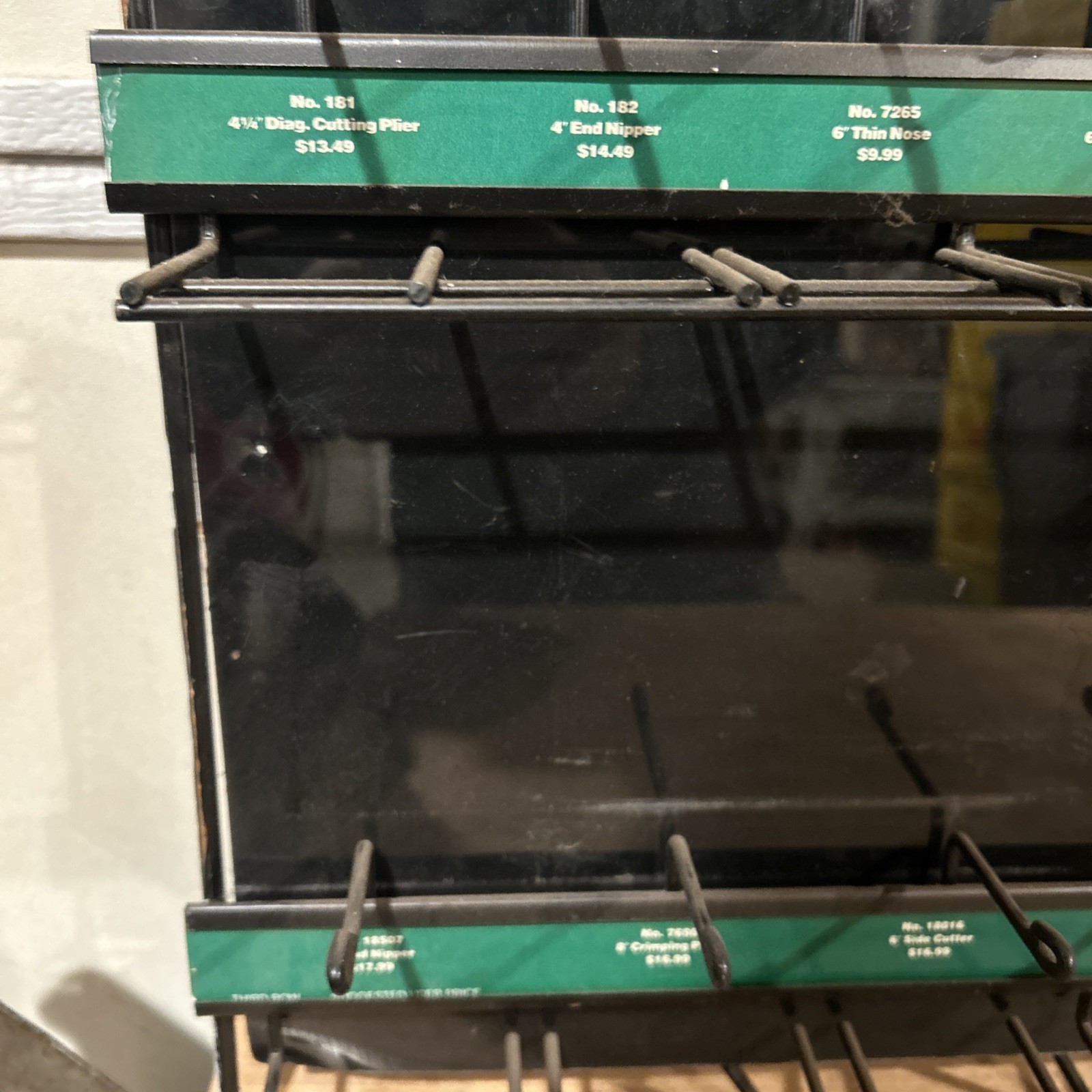 Vintage 1985 S-K Tools Hardware Store Plier Wrench Display 24” X 37” X 3”