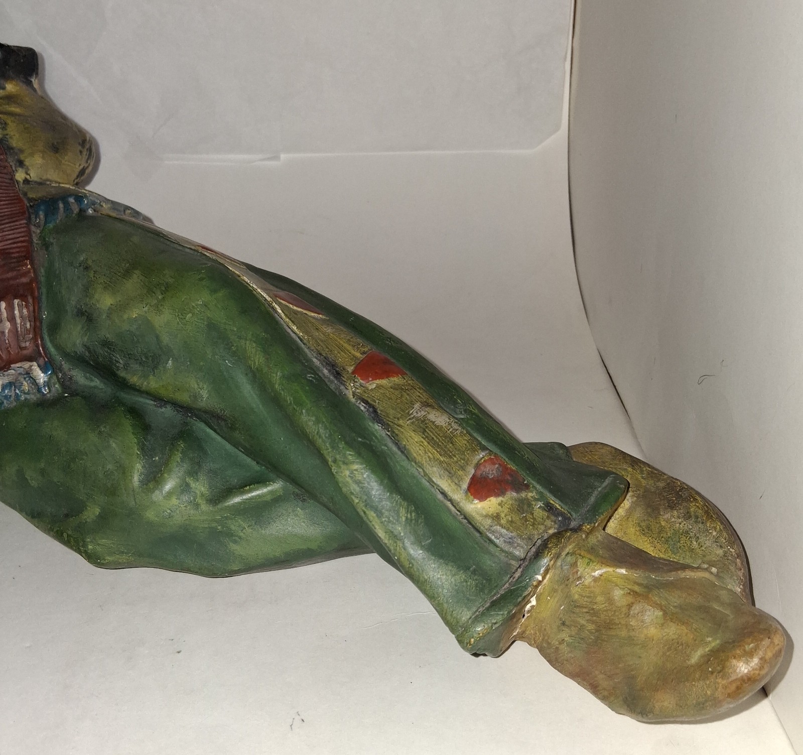 Early Ohio Match Co. Chalk Store Adv. Display Indian Chief in Full Headdress