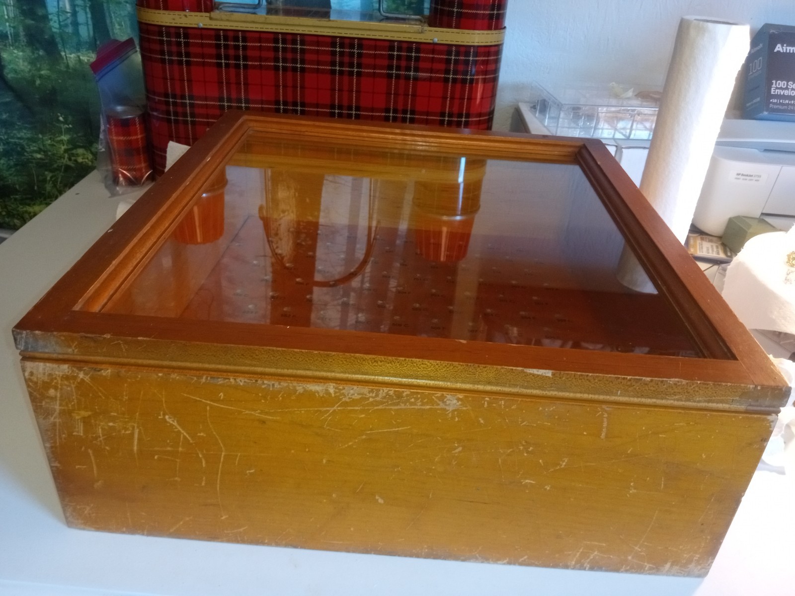 Vintage Early 1900s Hardware Store File Display Case ..Delta Files…..