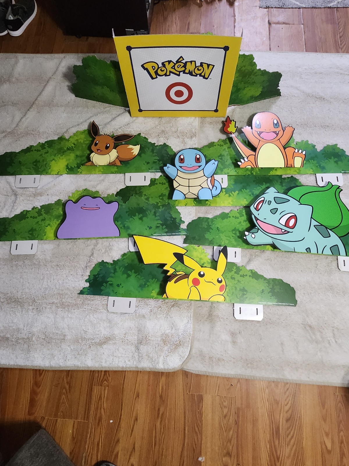 Pokémon Nintendo Store Display 2026 Pikachu Charmander Bulbasaur Advertising set