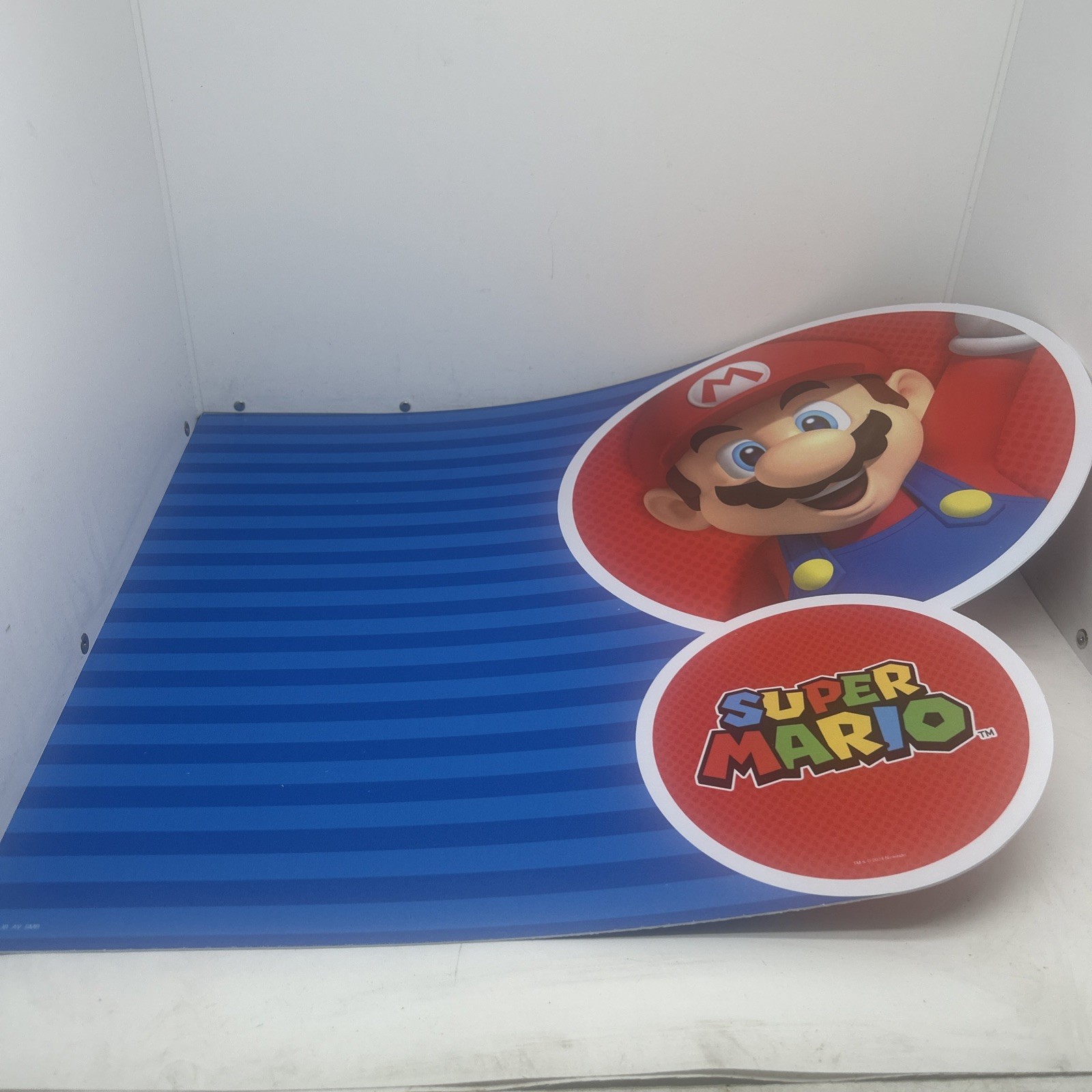 Party City In-Store Super Mario Sign 23″ x 18.5″ x 2mm Display W Hanger DWBO