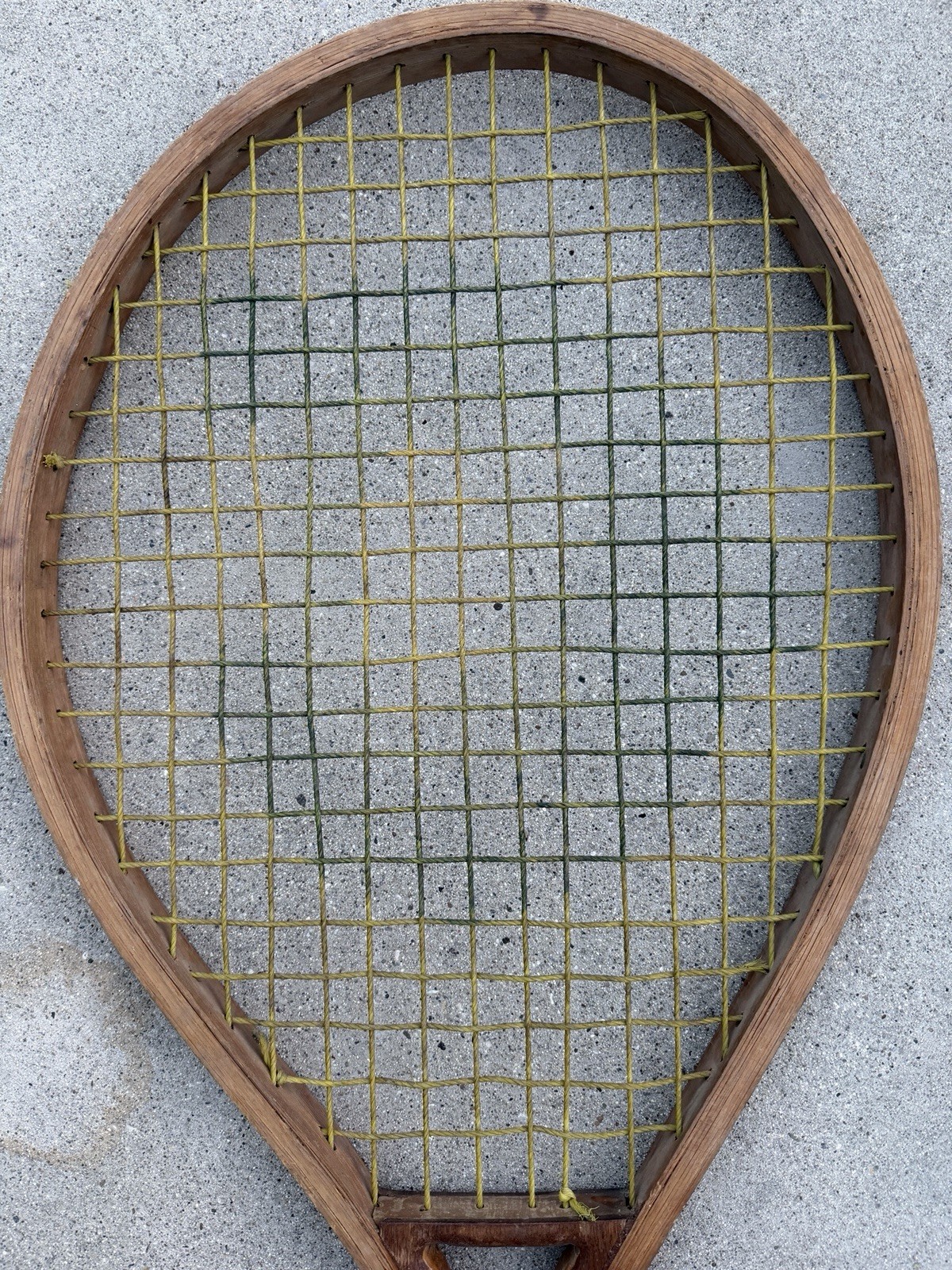 GIANT 56″ Vintage Wood Tennis Racquet Display Advertising Store Prop | Rare Size