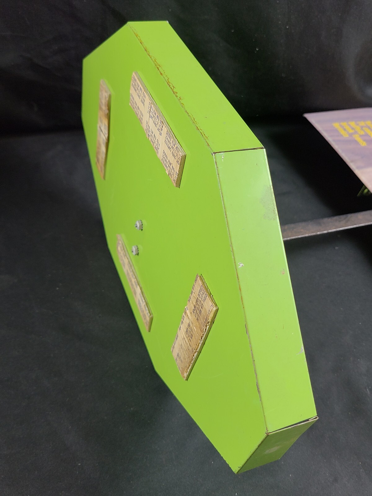 Vintage 1960’s DERUSTO Paint Panel-Nu Tin Metal Advertising Sign Store Display