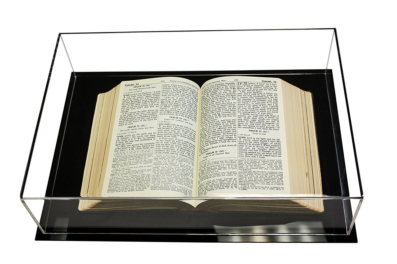 Deluxe Clear Acrylic Book, Stamp, or Coin Collection Display Case (A029A-BDS)