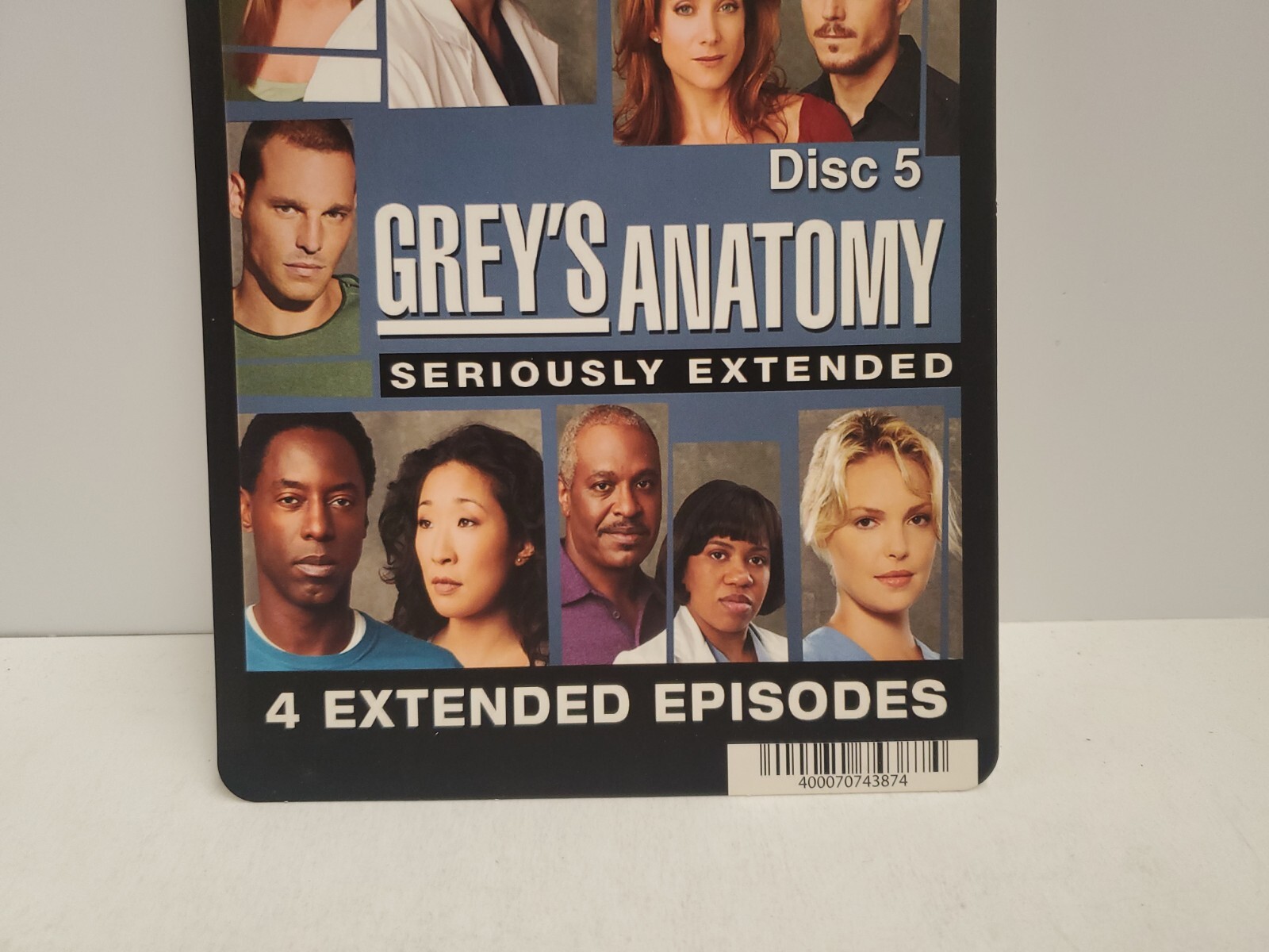 Grey’s Anatomy Season 3 Disc 5 BLOCKBUSTER DVD BACKER CARD ONLY 5.5″X8″