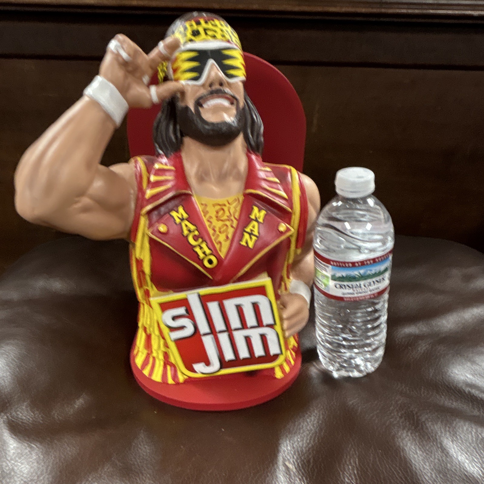 Slim Jim Collector Series 2025 Macho Man Store Display Holder, Red