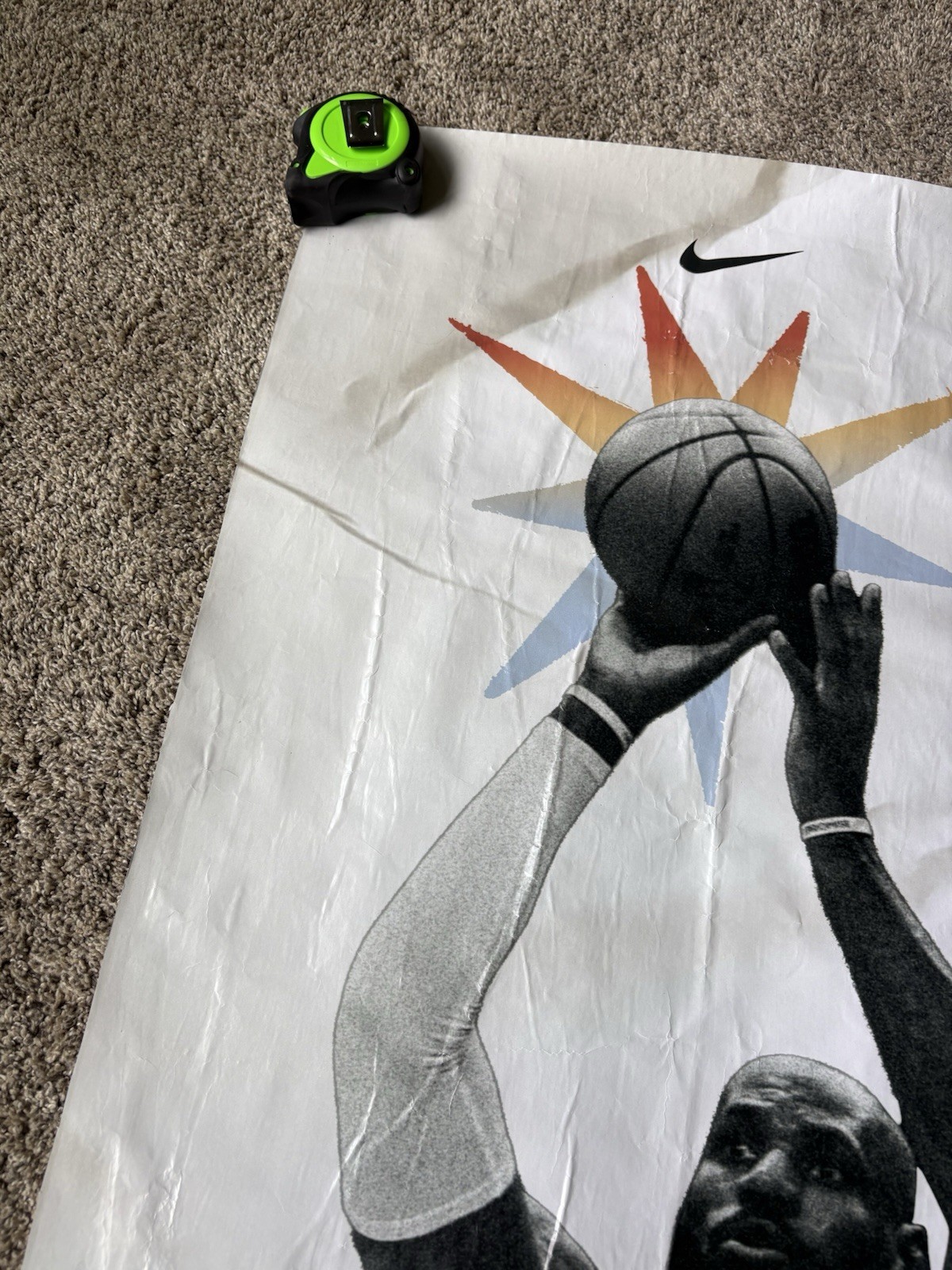 NIKE 2018 LEBRON JAMES LOS ANGELES LAKERS PROMO POSTER DISPLAY SIGN