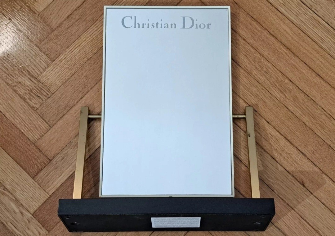 SHOP ADVERTISING DISPLAY MIRROR-CHRISTIAN DIOR-FASHION DESIGN-VINTAGE