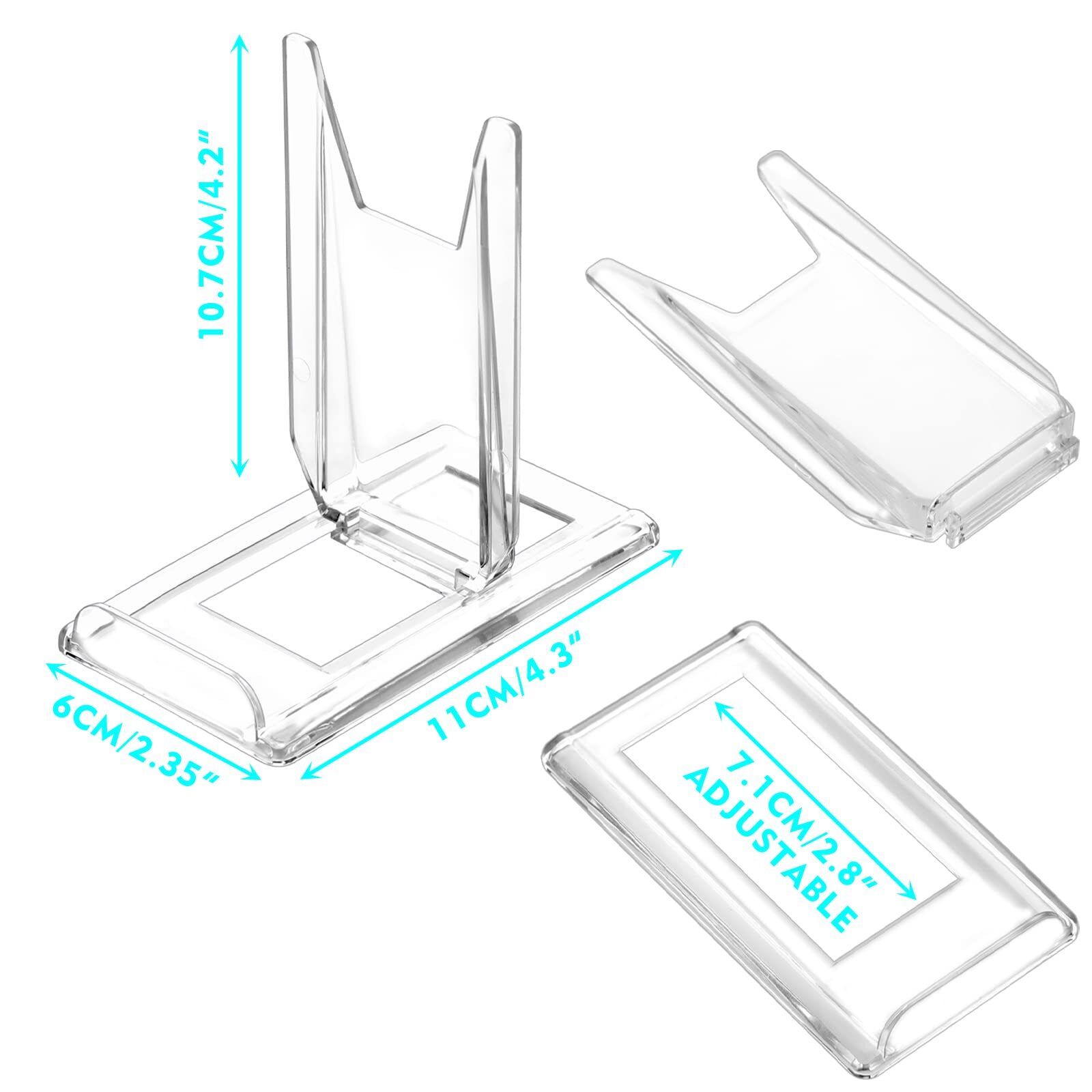 10 Sets Acrylic Easel Stand for Display Adjustable Book Stand Bowl Holder for