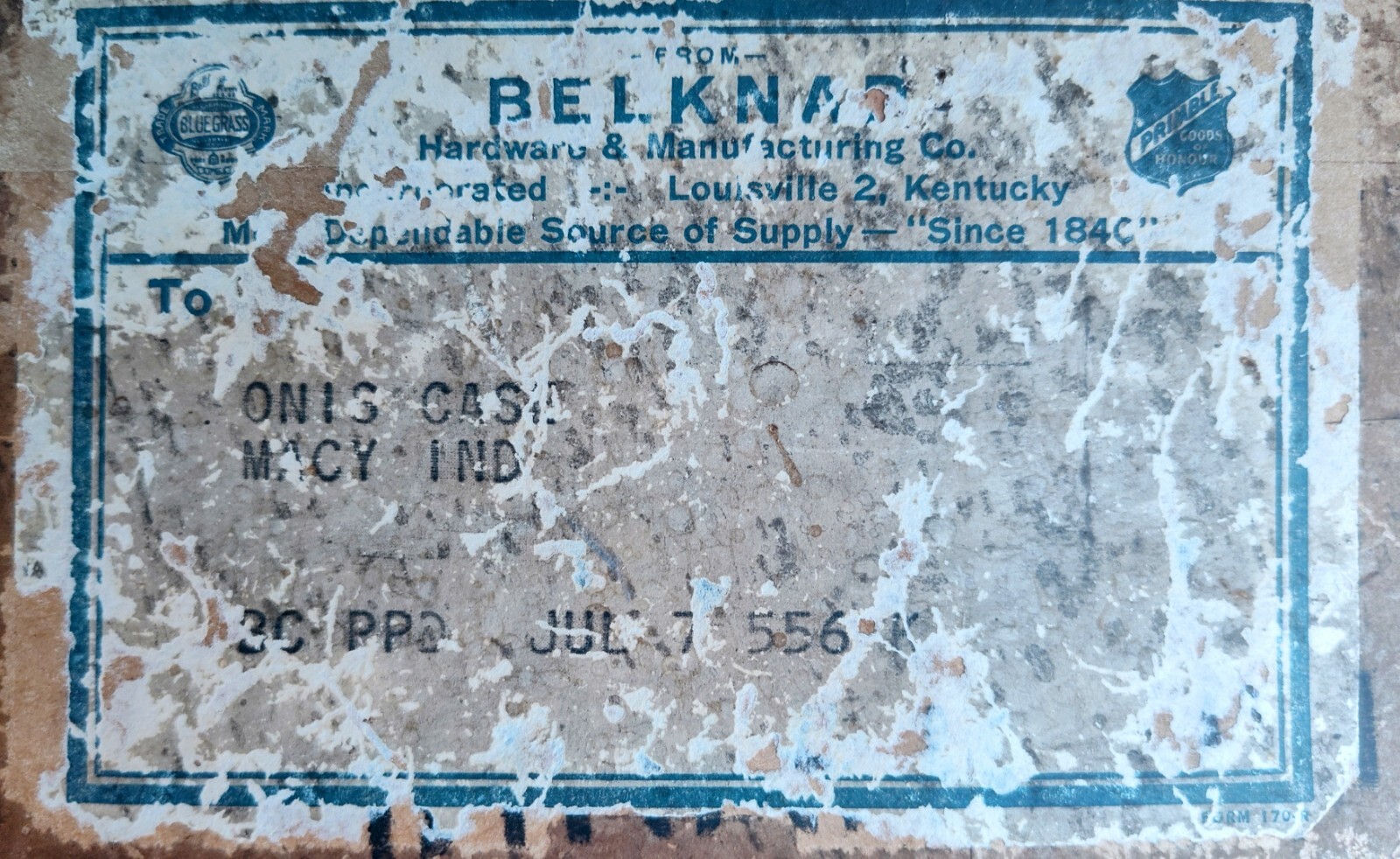 Belknap Delflo Nylon Paint Brush Store Display Sign Metal Original Box 50’s 60