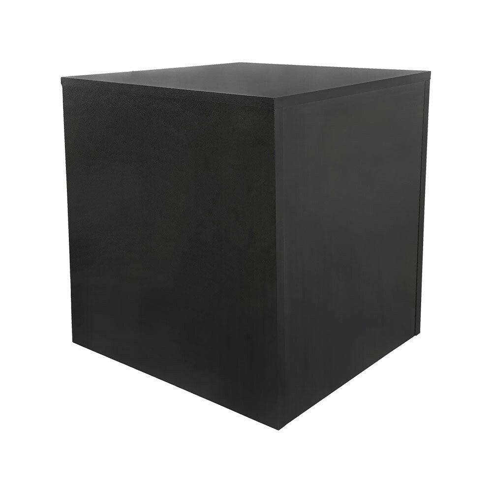 24″ High Black Knockdown Bases Pedestal Base Box Cube Display Fixture Retail