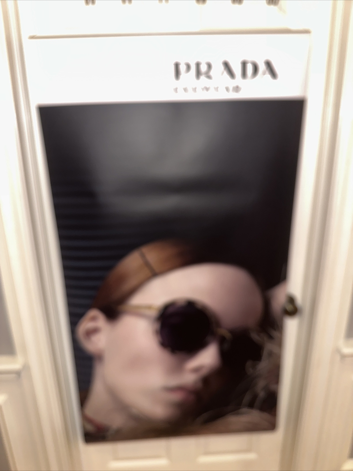 double sided PRADE EYEWEAR BANNER ADVERTISEMENT 28”x54″,model # ZPRBA17 ,bs0001