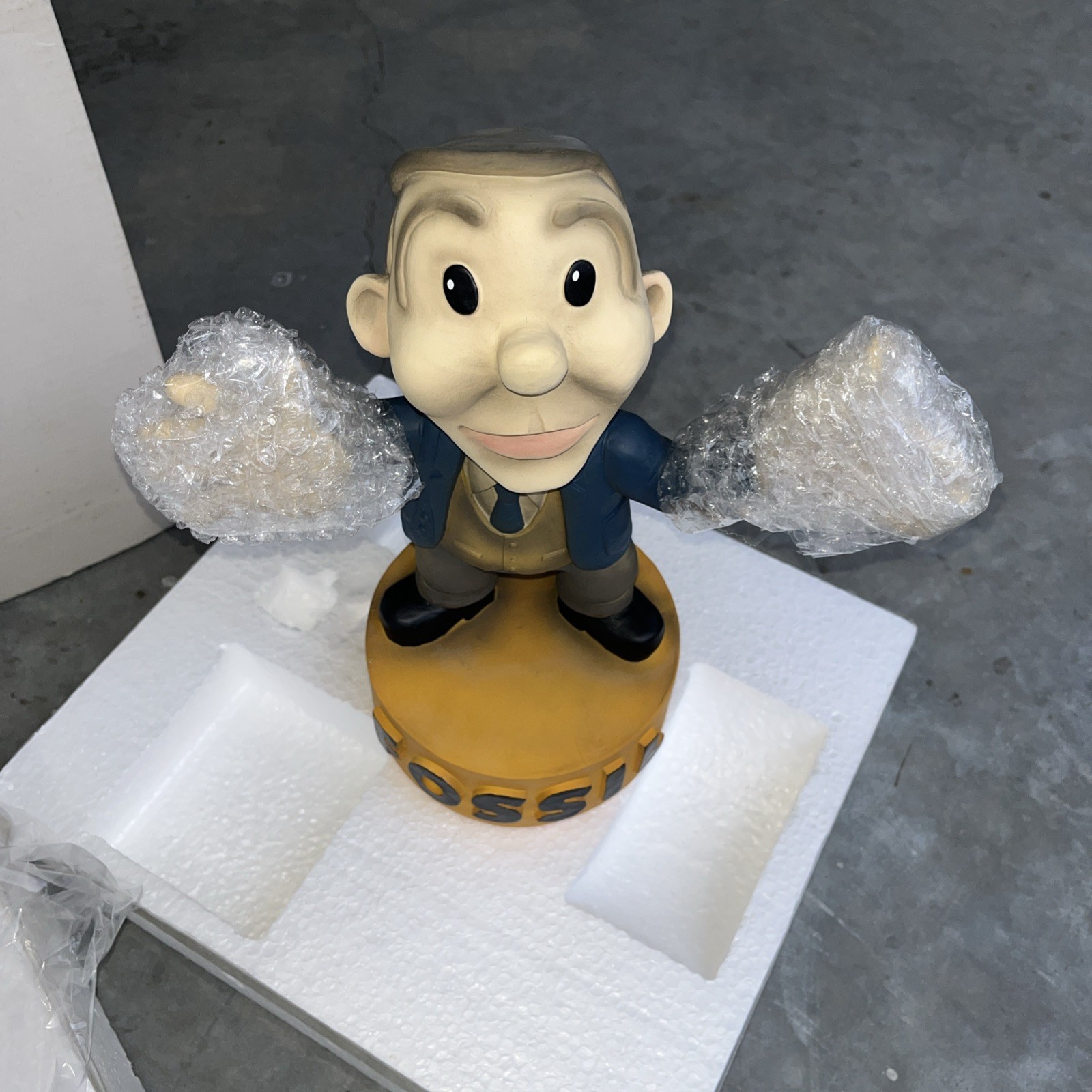 Vintage Fossil Watch Fred Store Display Figure – 13” Advertising Statue
