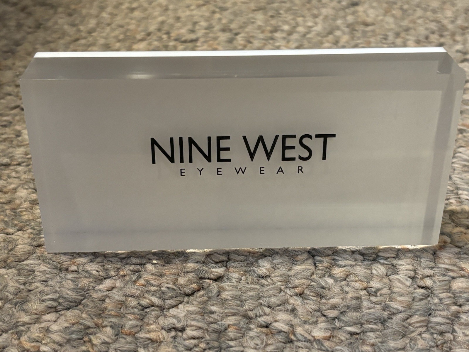 Nine West Eyewear Acrylic Retail Display – Optical Counter Sign