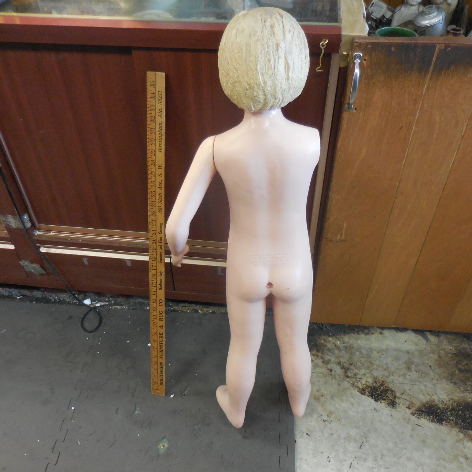 Buster Brown Shoes Store Display Plastic 41″ Young Girl Manikin-Old King Cole