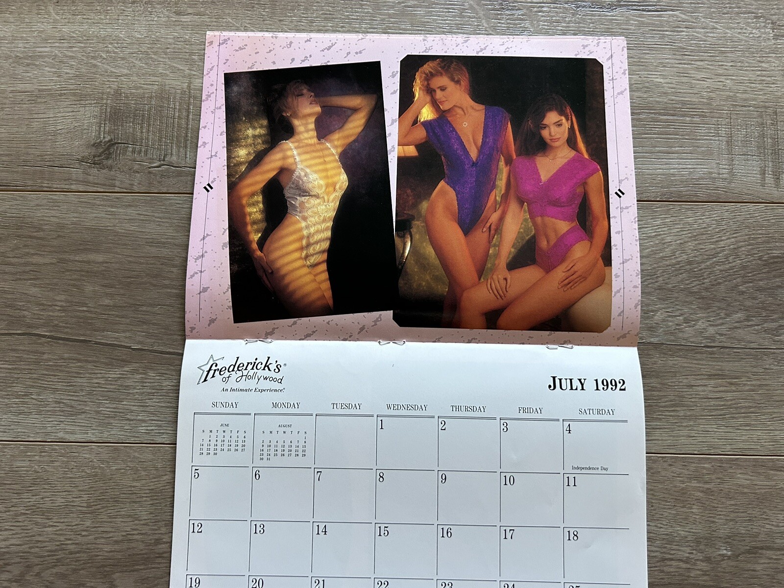 Vintage Fredericks Of Hollywood 1992 Sexy Lingerie Model Calendar