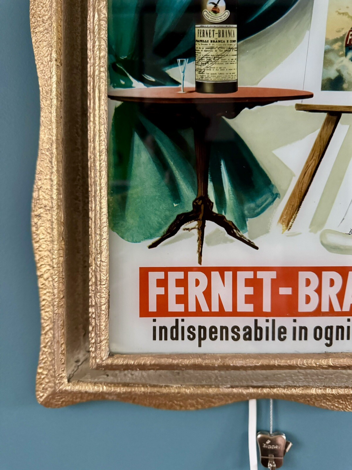 Original FERNET BRANCA Light Sign – Vintage 1948