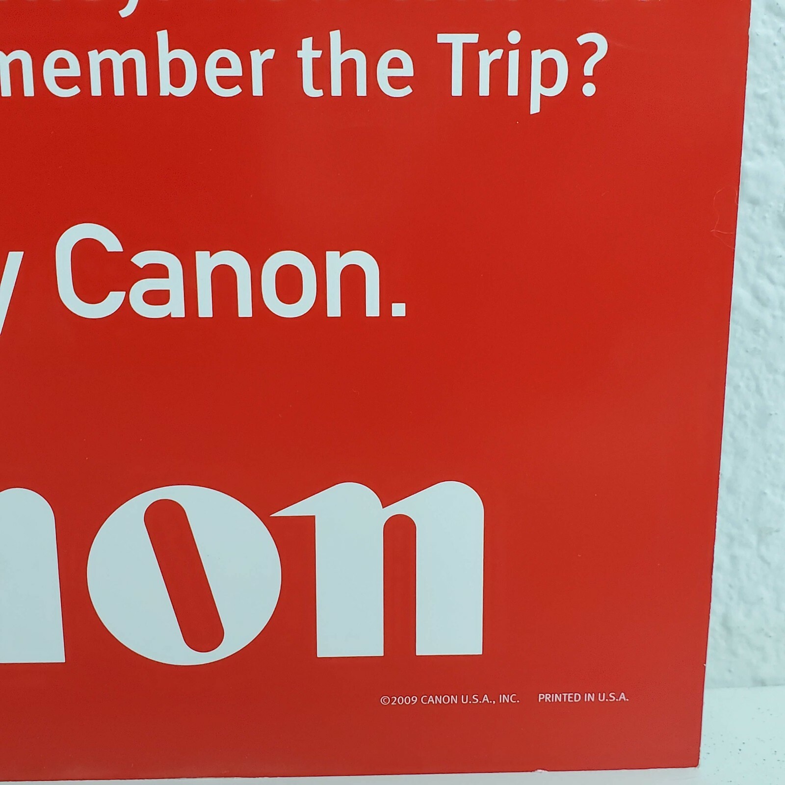 Canon Rebel XSi Camera Lens Store Dealer Display Sign Advertising Woman Football