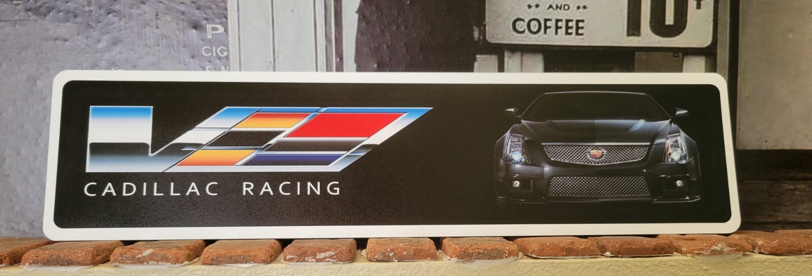 Cadillac racing Aluminum sign 6″ x 24″