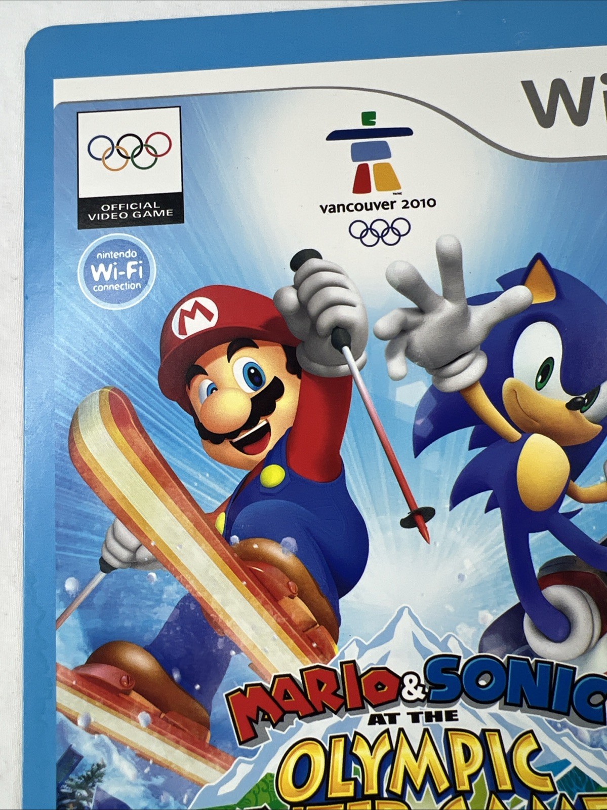 Nintendo Wii Mario & Sonic Olympic Winter Games Blockbuster Display “Card Only”