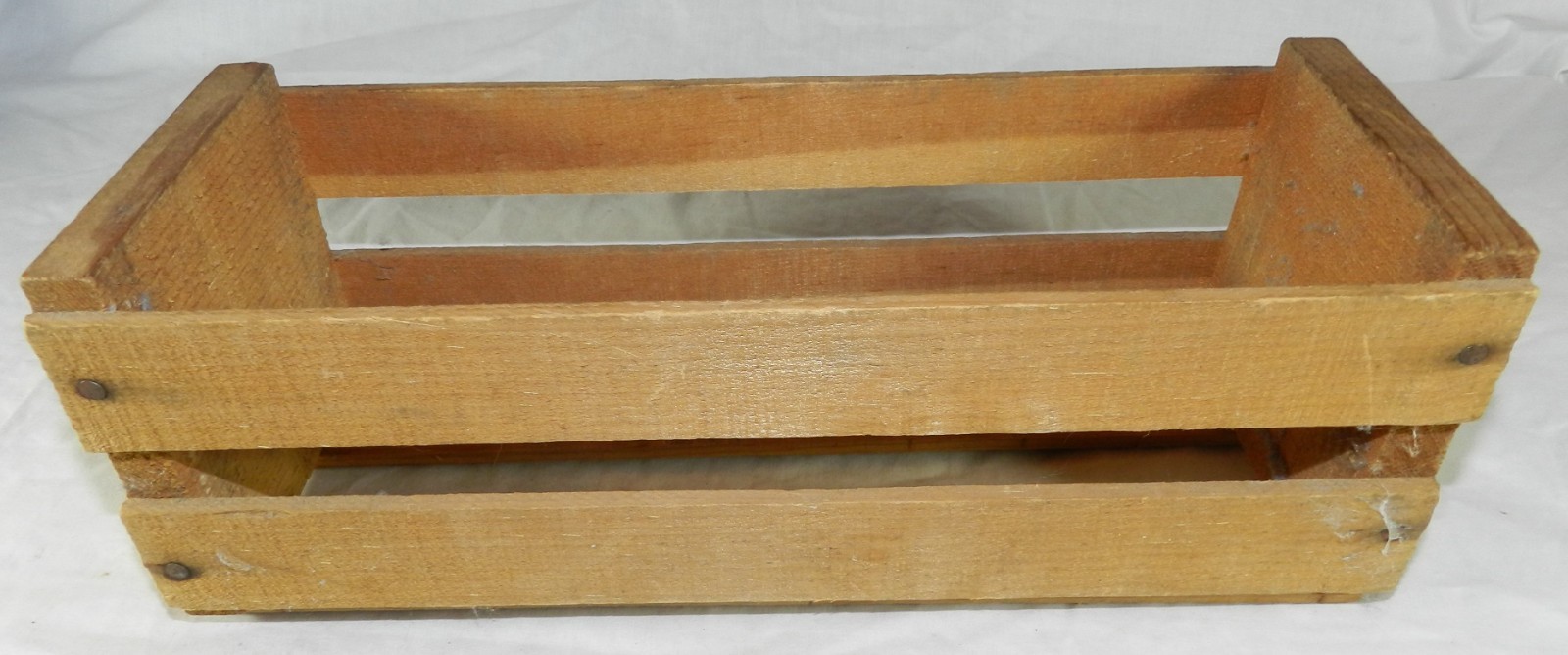 Vintage Peaches Records & Tapes Wood Crate for Cassette or 8-Track tapes