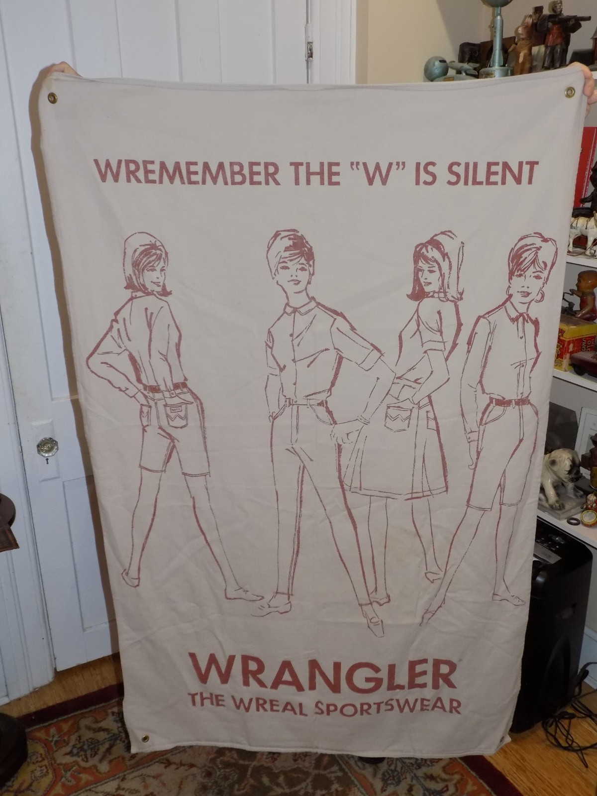 Vintage Wrangler Jeans Cloth Store Banner