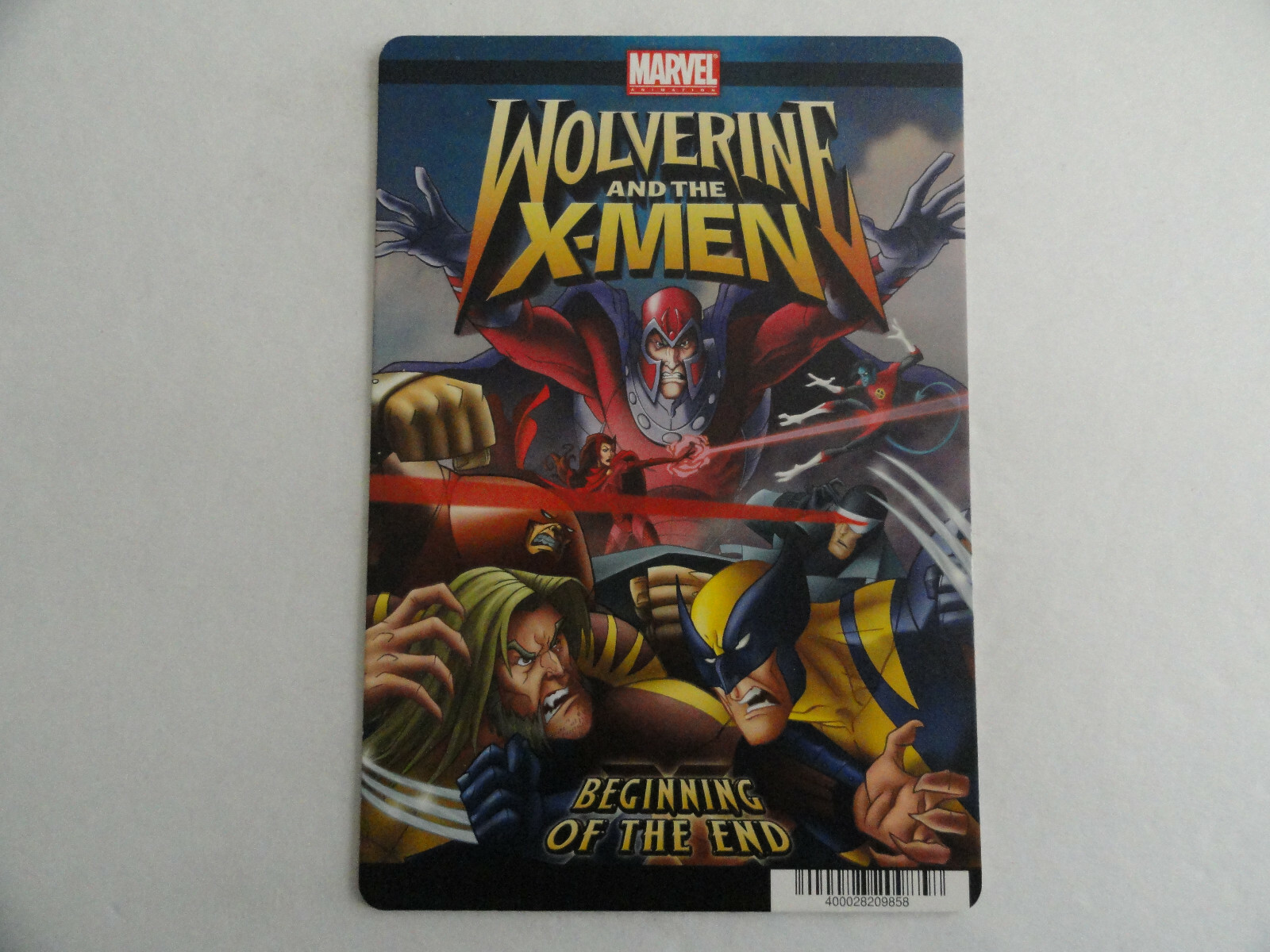 WOLVERINE & THE X-MEN BEGINNING OF THE END BLOCKBUSTER BACKER CARD 5″X8″NO MOVIE