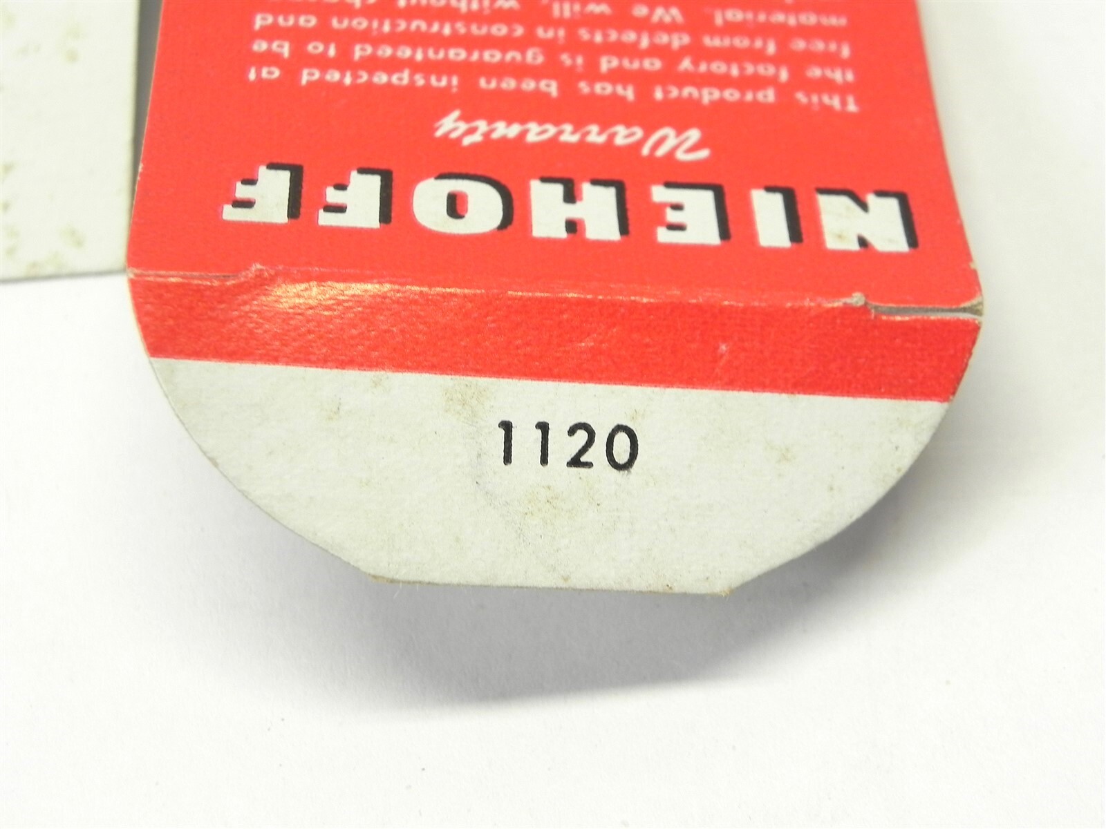 VINTAGE NIEHOFF IGNITION PARTS DISPLAY BOX *BOX ONLY #1120 2.75″x2.25″x2.25″ NEW
